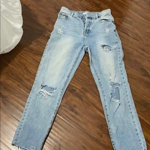 Light wash jeans